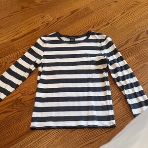 POLI XL STRIPED GREEN LOGO SHIRT